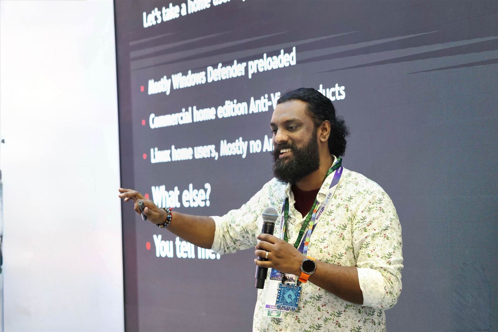 Abhijith B R speaking at Milipol TechX Singapore 2026