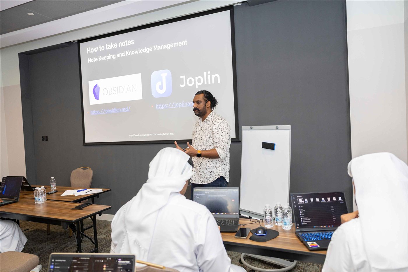 Abhijith B R at DEF CON Training Bahrain 2025