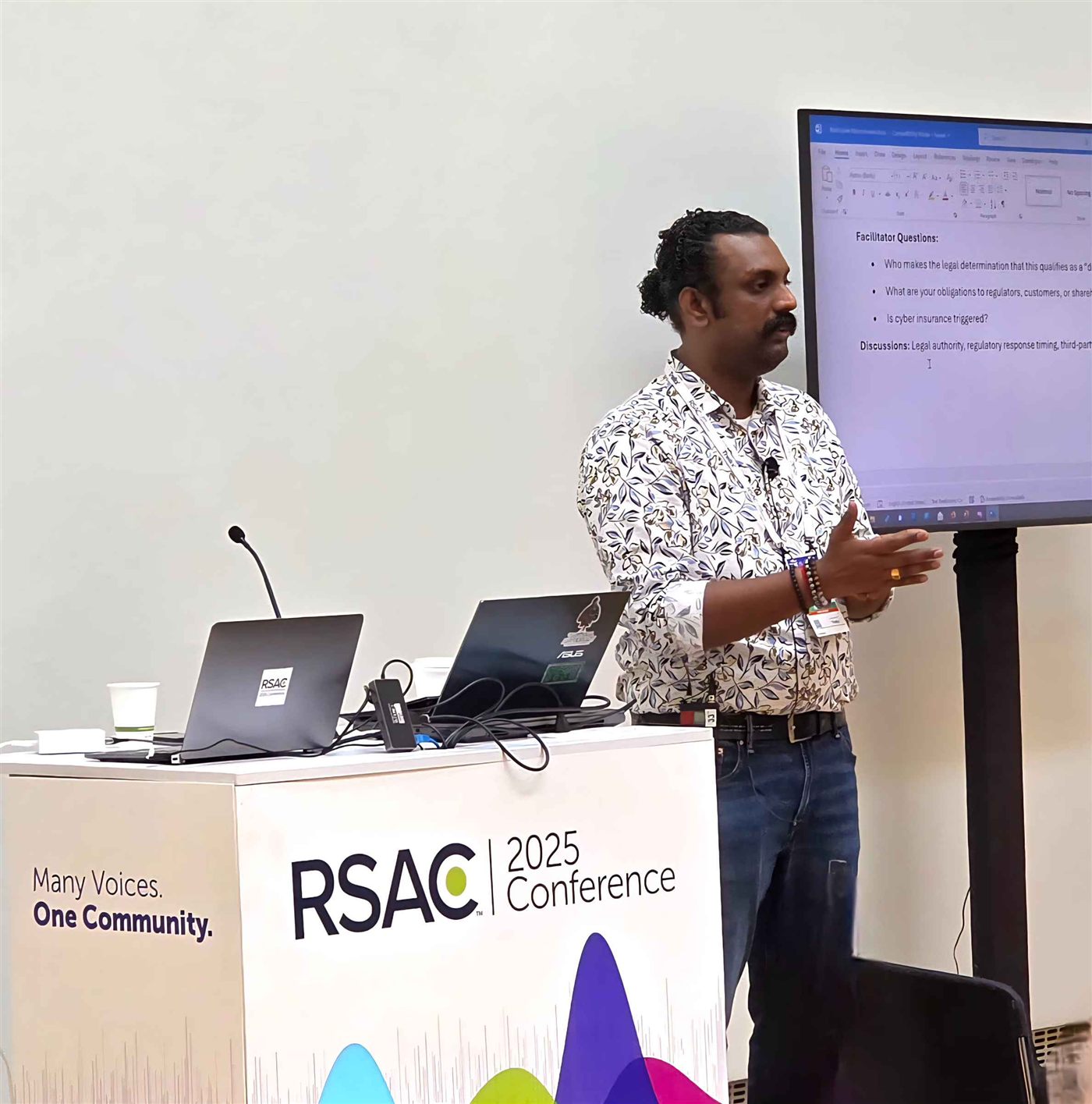Abhijith B R at RSA Conference 2025