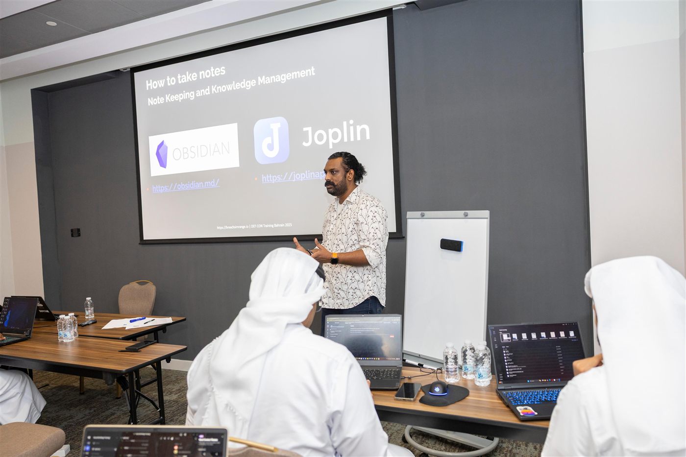 Abhijith B R at DEF CON Training Bahrain 2025
