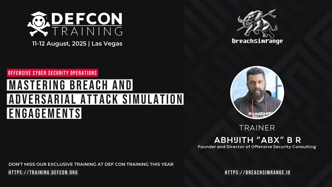 Abhijith B R at DEF CON Training Las Vegas 2025