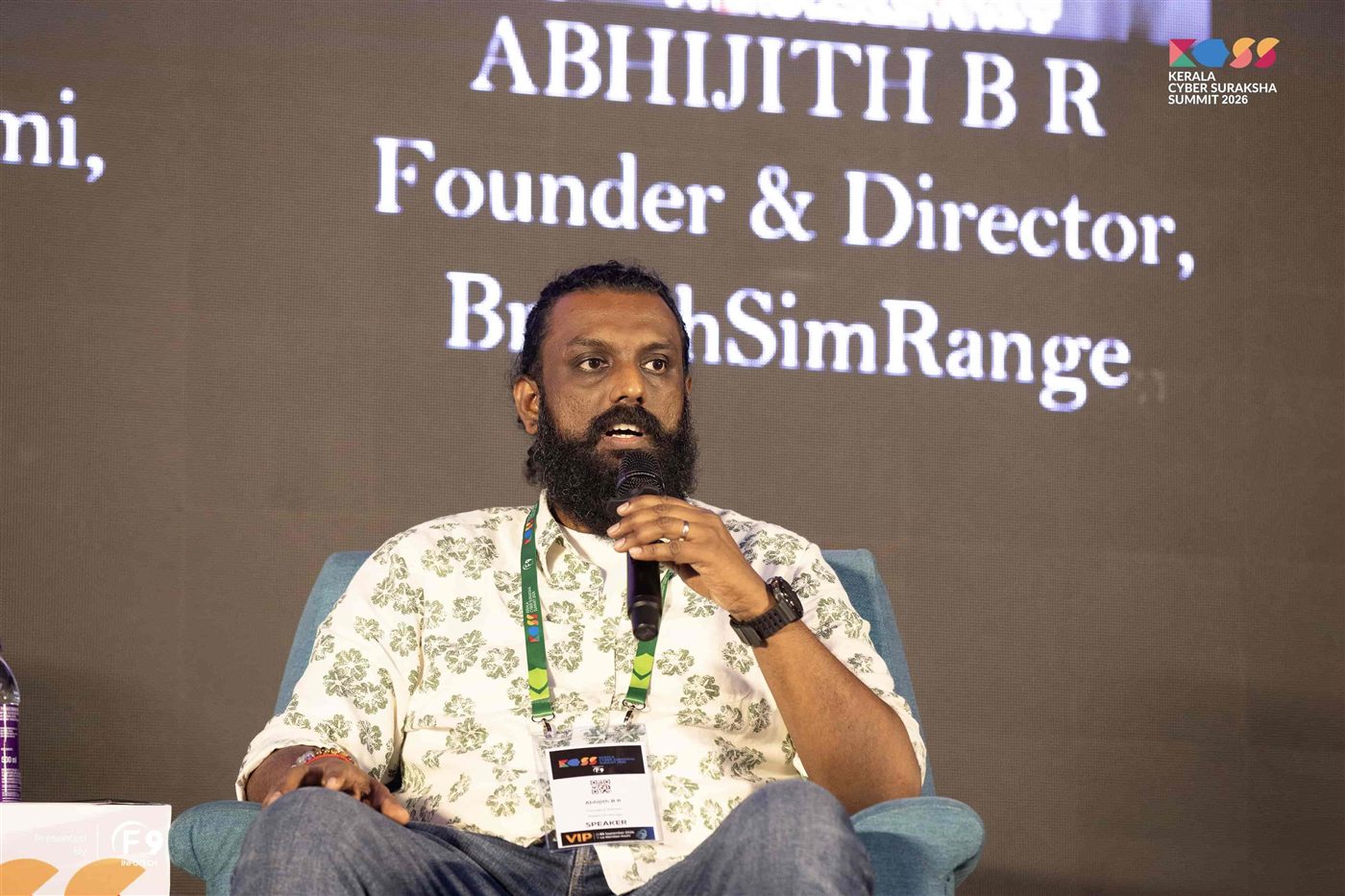 Abhijith B R at Kerala Cyber Suraksha Summit 2026